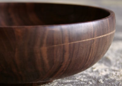 Walnut with crescent ring