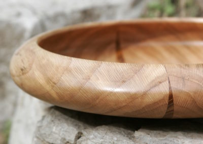 Bowl Wide Flat with Roundover Lip and Osage Stroke